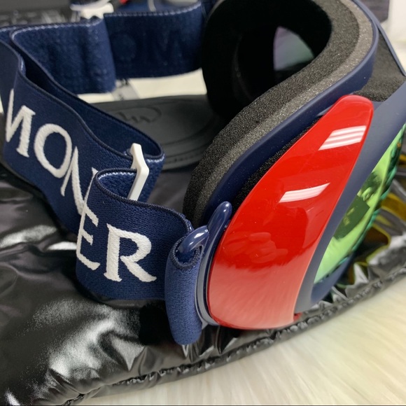 NWT Moncler 89mm Mirrored Snow Goggles - Picture 5 of 9